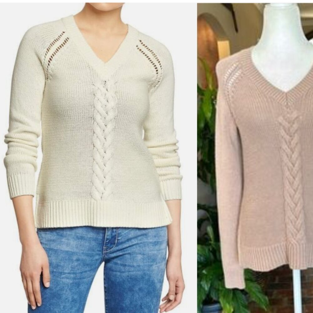 Old Navy v-neck cable knit sweater szS